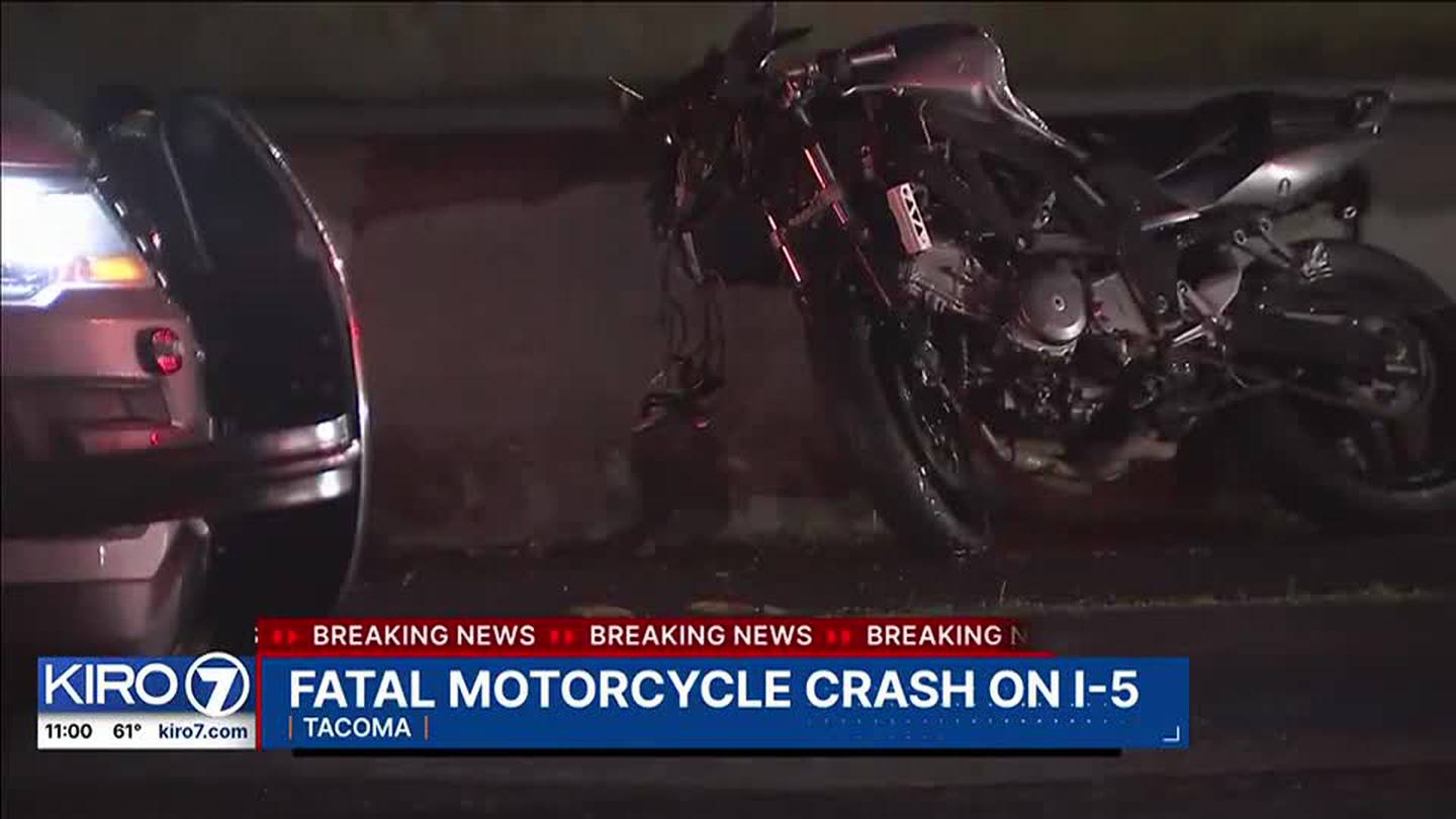 VIDEO: Fatal motorcycle crash on I-5 – KIRO 7 News Seattle – KIRO Seattle