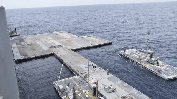 The US is wrapping up a pier to bring aid to Gaza by sea. But danger and uncertainty lie ahead