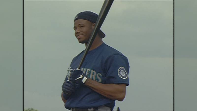 A young Ken Griffey Jr. in 1996.