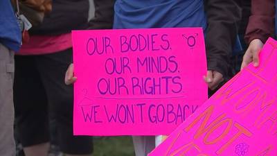 Hundreds rally, march for abortion rights