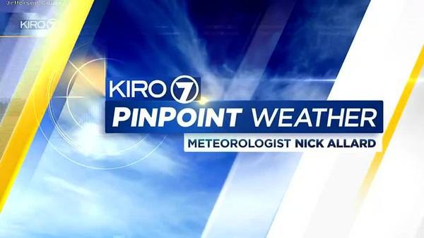 KIRO 7 PinPoint Weather Video for Friday afternoon