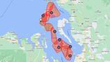 Near 40k customers temporarily without power on Whidbey Island