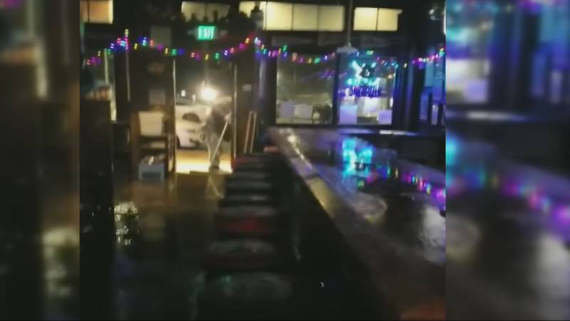 Flooding at Greenwood's Angry Beaver sports bar