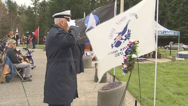 Veterans address somber realities at ceremony at Tahoma National Cemetery
