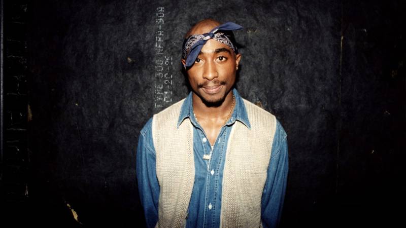 FILE PHOTO: Rapper Tupac Shakur poses for photos backstage after his performance at the Regal Theater in Chicago, Illinois in March 1994.  (Photo By Raymond Boyd/Getty Images)