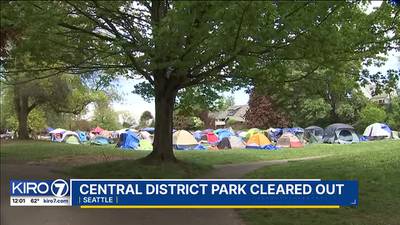 VIDEO: Migrants staying in Central District park cleared out
