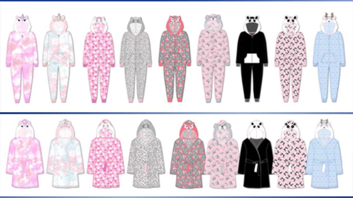 38K Children's Blanket Sleepers, Robes Recalled