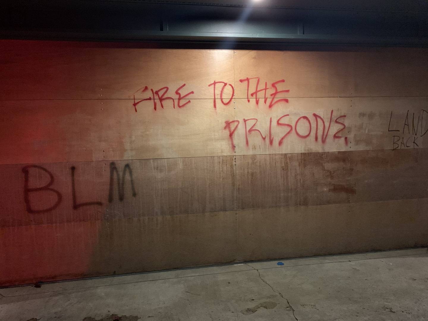 Vandalism done during Capitol Hill protest, 11-30-20