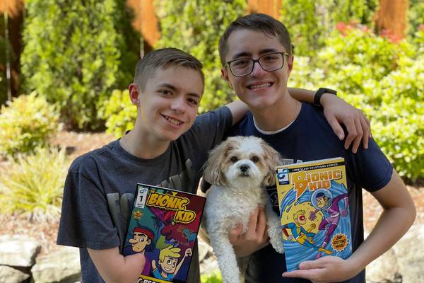 YOUR VOICES: Teen brothers write comic books to cover costs of prosthetic arm for another child