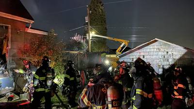 PHOTOS: 2-story house fire in Green Lake