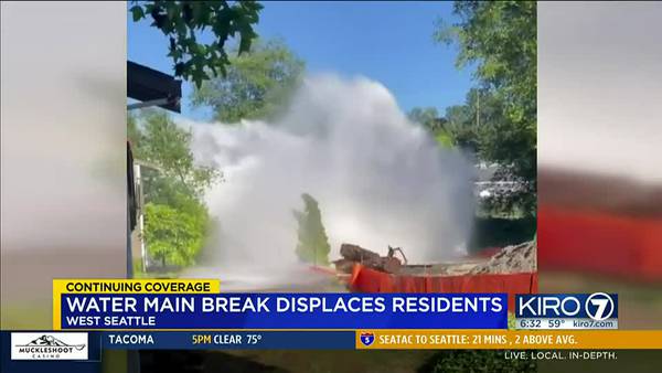 VIDEO: Apartments damaged in West Seattle water main break