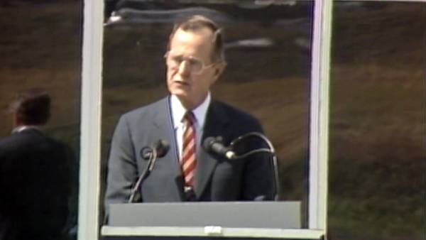 VIDEO: George H.W. Bush dedicates the Museum of Flight near Seattle