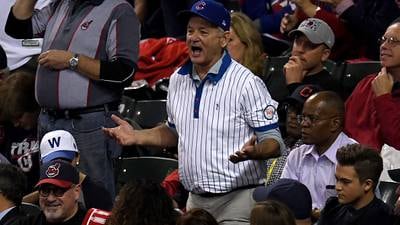 Bill Murray celebrates Cubs' full capacity seating at Wrigley Field by  sining 7th inning tradition