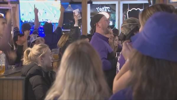 VIDEO: ‘Go Dawgs baby’: Husky fans soak up spotlight as Seattle businesses prepare for extended season