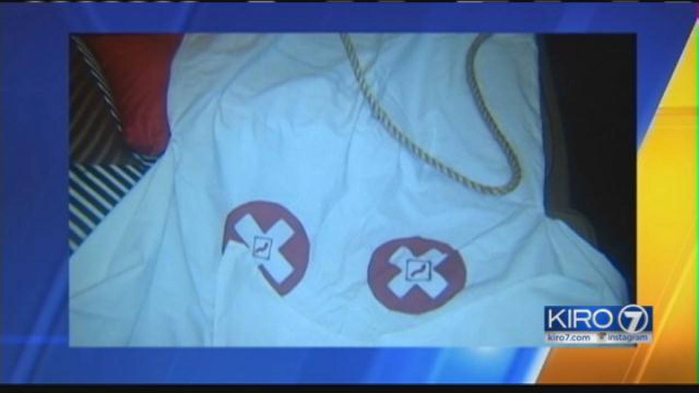 Redmond consignment owner burns 'donated' KKK robe – KIRO 7 News