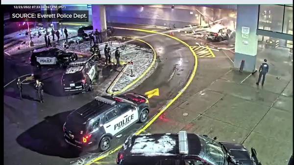 RAW: Everett car explosion at Fred Meyer