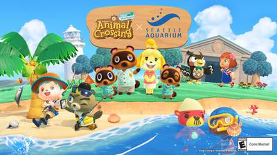 Seattle Aquarium brings Animal Crossing critters to life as it teaches conservation
