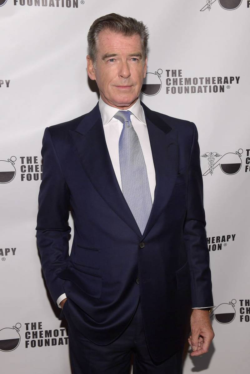 NEW YORK, NY - NOVEMBER 07:  Chemotherapy Foundation honors Actor, Producer and Philanthropist, Pierce Brosnan with Humanitarian Award during Innovation Gala at Russian Tea Room on November 7, 2018 in New York City.  (Photo by Ben Gabbe/Getty Images for Chemotherapy Foundation)