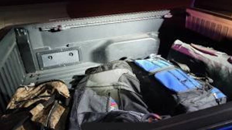 The drugs were seized in Interstate 8 near the California-Mexico border.