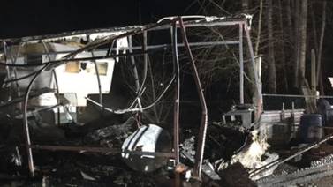 VIDEO: Woman found dead inside burned-out RV in Marysville
