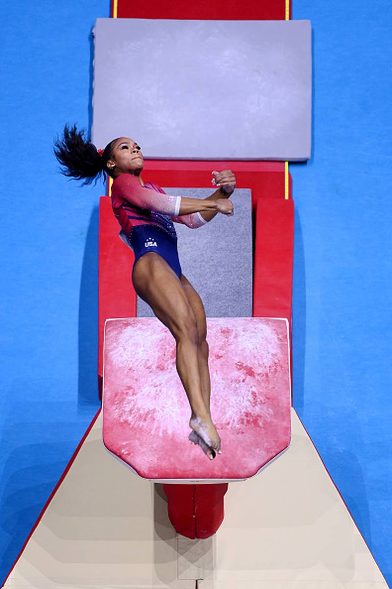 Photos Shilese Jones wins allaround silver at Gymnastics World