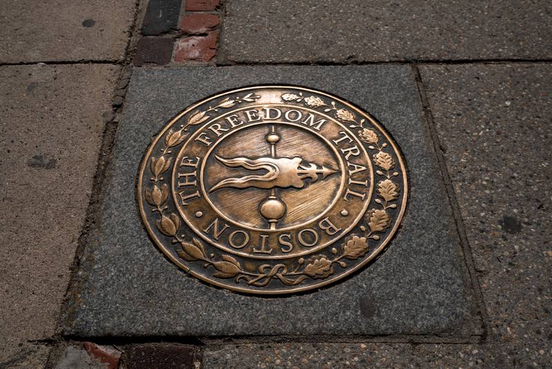 Boston's Freedom Trail sign
