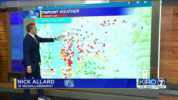 KIRO 7 PinPoint Weather Video for Wednesday afternoon