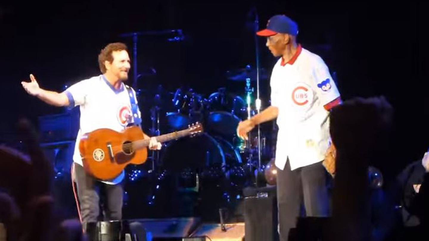 Eddie Vedder showed up in a Cubs video