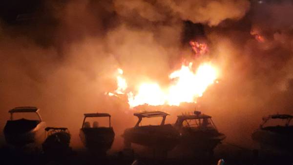 Arson suspect arrested after dozens of boats burn in marina fire on Seattle’s Portage Bay