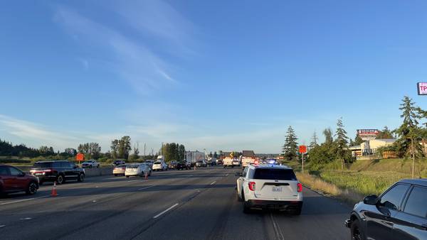 One dead in I-5 chain reaction crash in Fife 