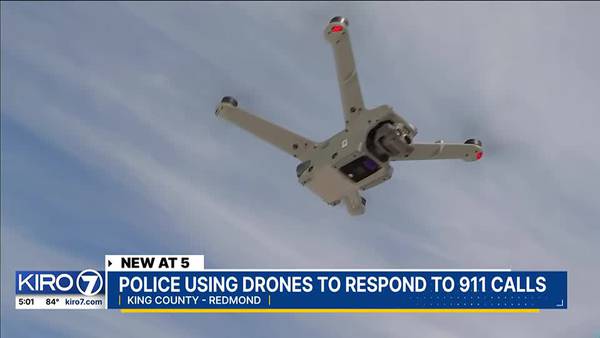 Redmond police are using drones to respond to 911 calls