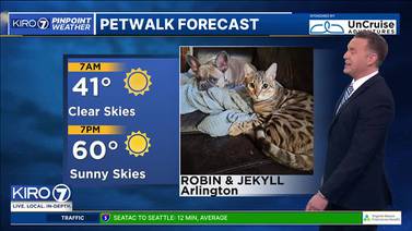 KIRO 7 Pet Walk Forecast for Thursday