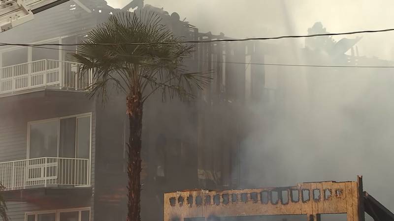 A 3-alarm fire caused a home under construction to collapse and damaged two others in Seattle's Mount Baker neighborhood.