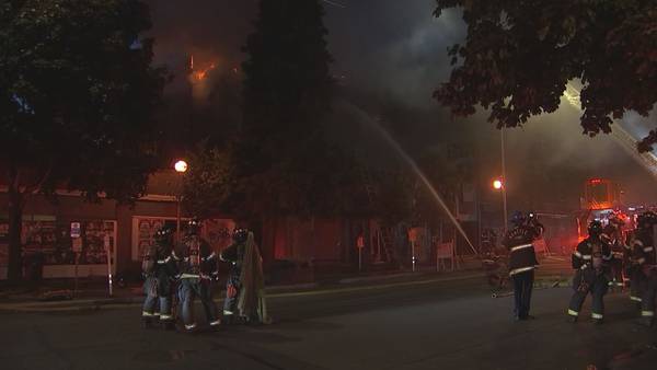 VIDEO: Fire guts vacant building in Belltown neighborhood