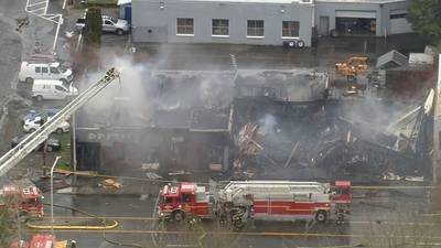 Seattle firefighters battle massive Lake City building fire for hours