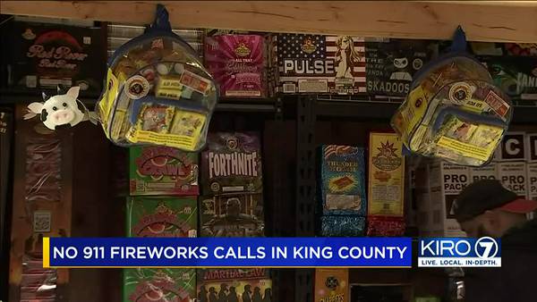 VIDEO: No 911 fireworks calls in King County