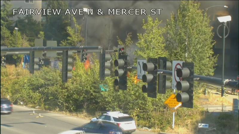 Mercer I-5 fire