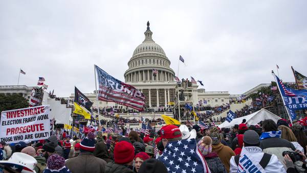 Ohio man charged with bringing massive 'Trump' sign to Capitol for rioters to use as a weapon