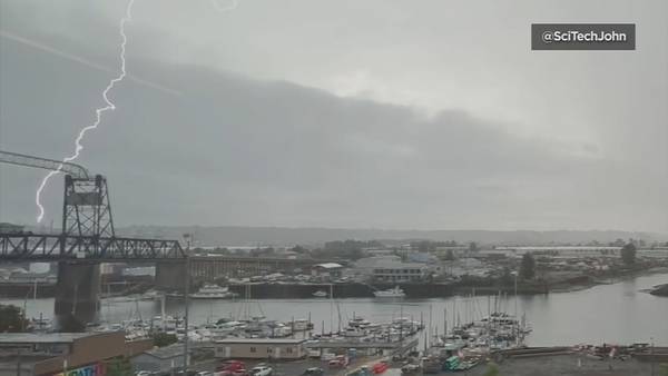 VIDEO: Summer storm moves across Puget Sound