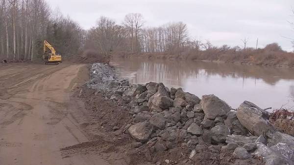 Repairs underway in Whatcom County after levee failure