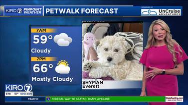Pet Walk Forecast for Monday