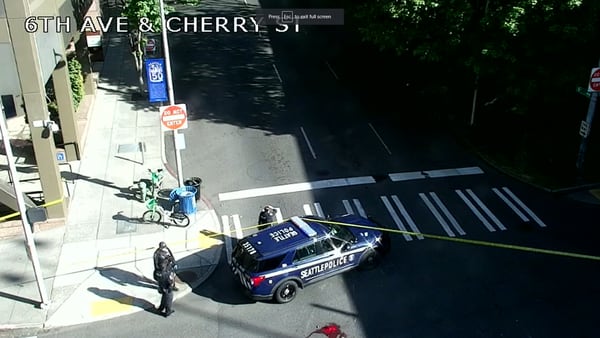 Seattle PD close intersection of 6th Ave and Cherry St 