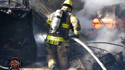 PHOTOS: Snohomish fire crews battle garage fire