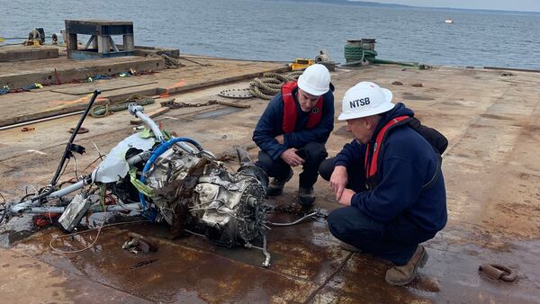 PHOTOS: NTSB recovery of floatplane wreckage off Whidbey Island