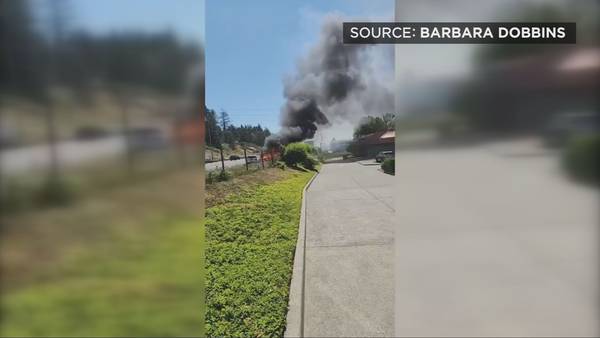 VIDEO: Armed carjacking ends in massive fire
