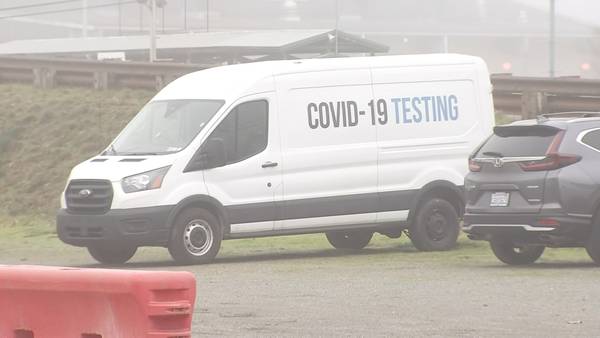Mass COVID-19 testing site opens at Evergreen State Fairgrounds