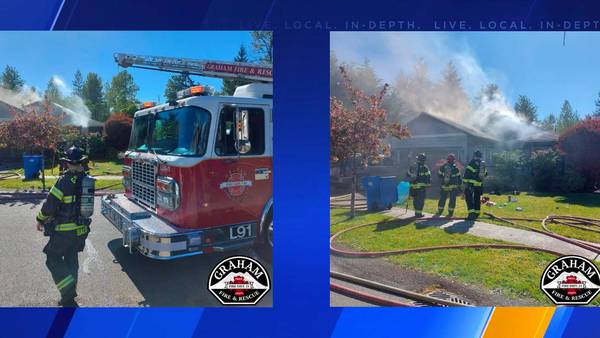 Graham Fire and Rescue crews put out house fire in Spanaway