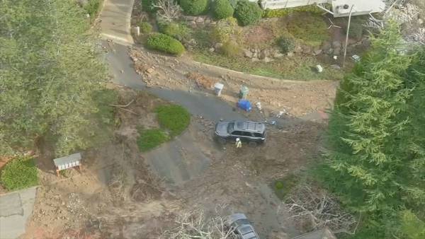VIDEO: Investigators look for answers in Bellevue landslide, water main break