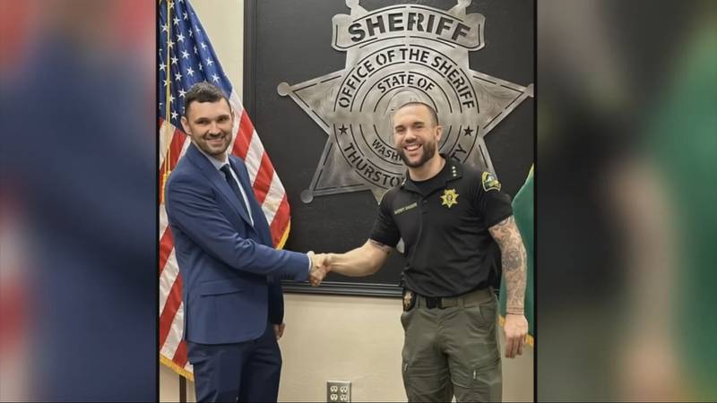 Thurston County Sheriff Derek Sanders announced on social media he hired Christopher Burbank as a patrol deputy.