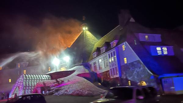 Large fire erupts in historic Timberline Lodge in Oregon